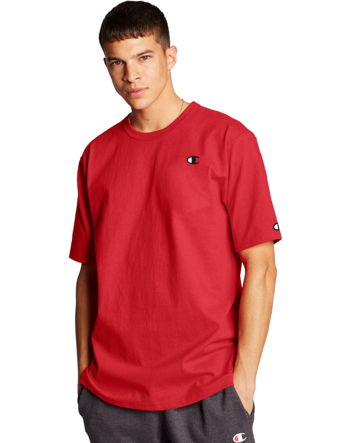 Champion Heritage C Logo T-Shirt Heren - Rood - Belgie 8617UXNBH